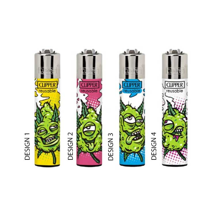 Clipper Classic Large Flint Renzo Leaves 1 Lighters