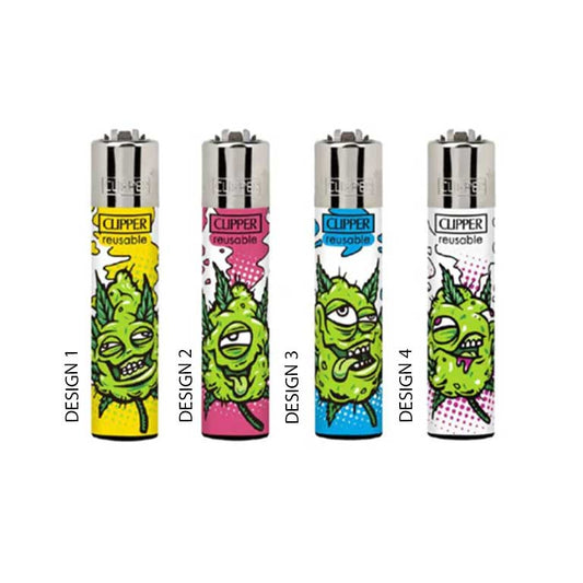 Clipper Classic Large Flint Renzo Leaves 1 Lighters