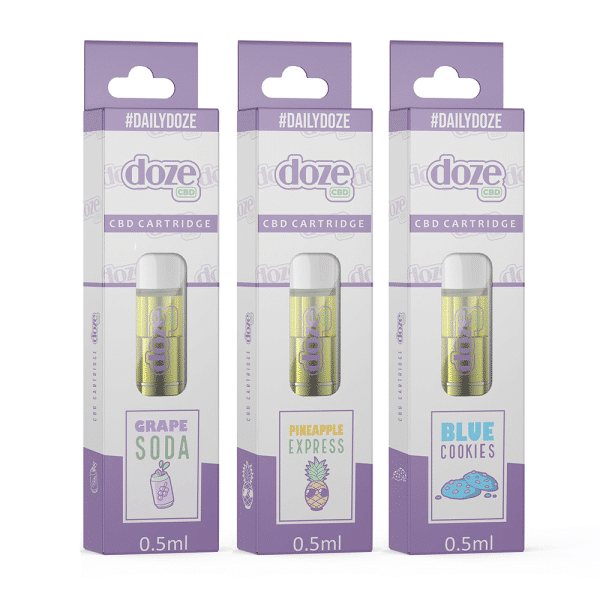 CBD Vape Cart Triple Pack | Grape Soda, Pineapple Express, Blue Cookies